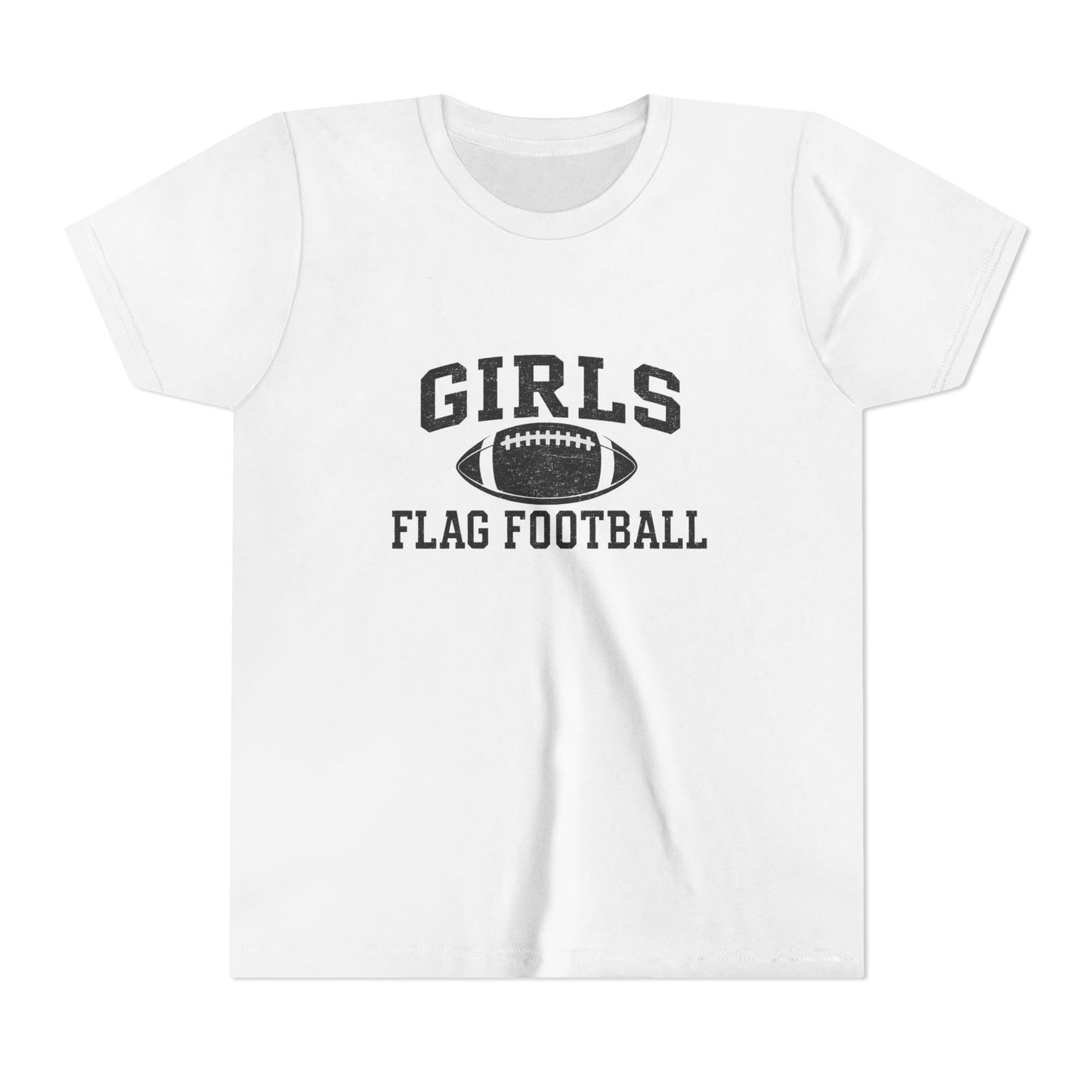 Girls Flag Football YOUTH T-Shirts Vintage Look