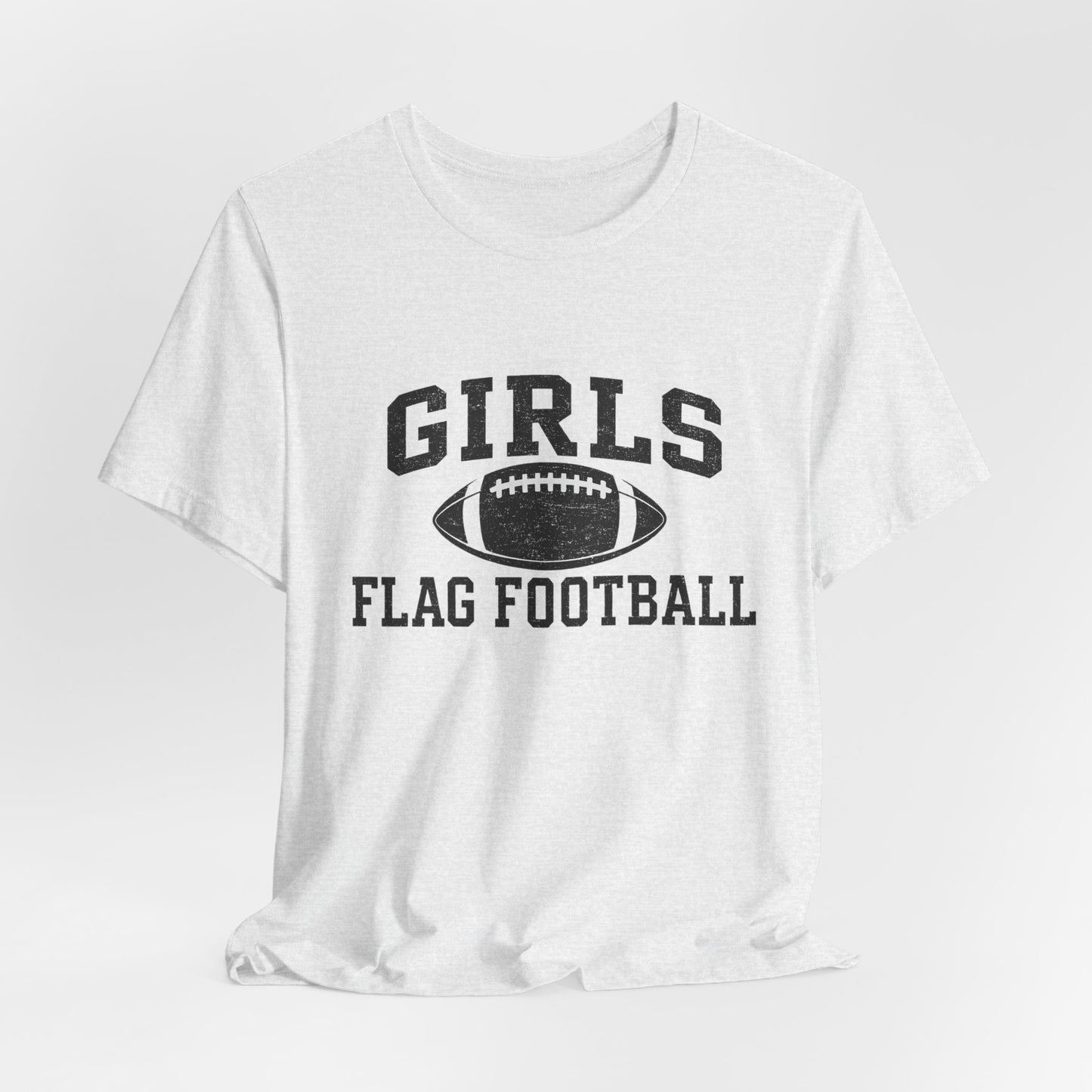 Girls Flag Football Tee — Athletic Football Graphic Shirt