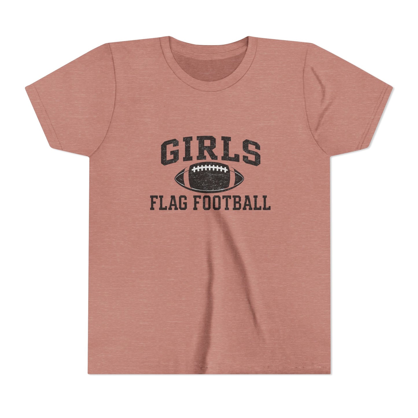 Girls Flag Football YOUTH T-Shirts Vintage Look