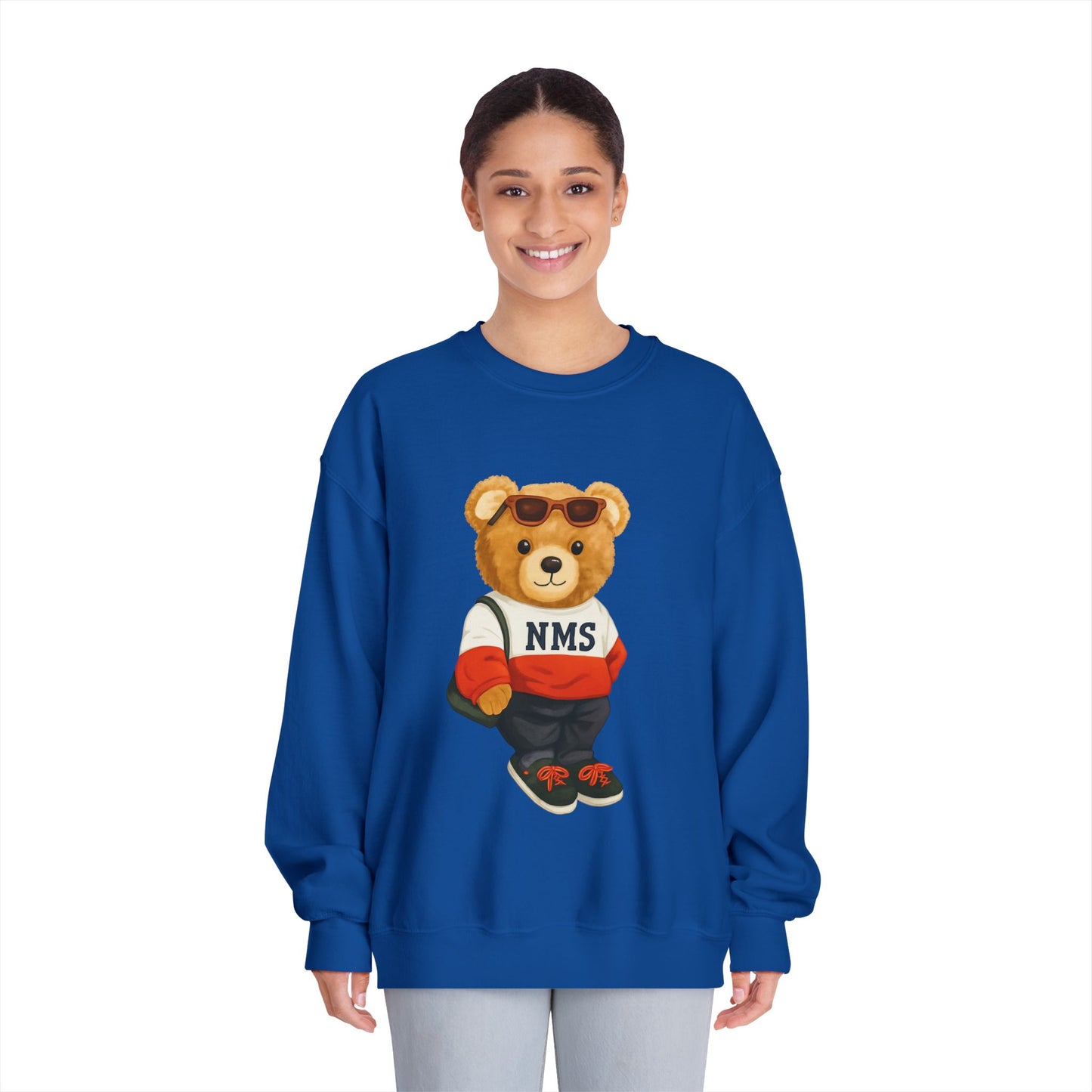 NMS Casual Bear Graphic Crewneck Sweatshirt ADULT