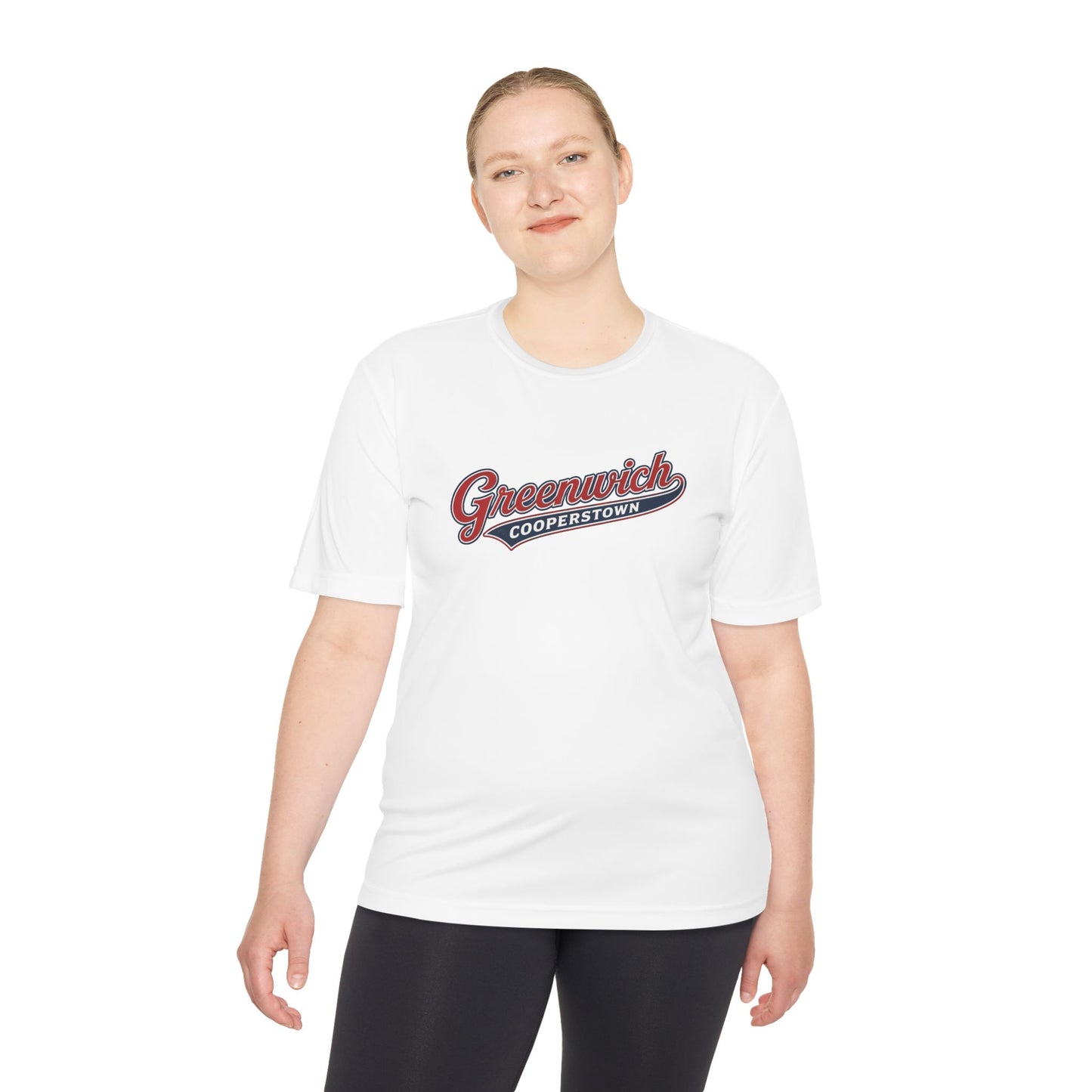 Greenwich Cooperstown Swoosh Performance ADULT SIZE Moisture-Wicking Shirt