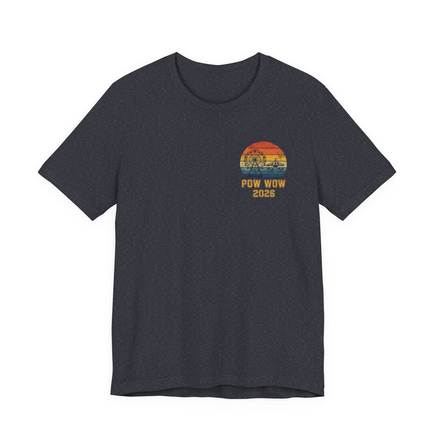 Pow Wow 2026 T-Shirt — North Mianus Vintage Sunset Tee