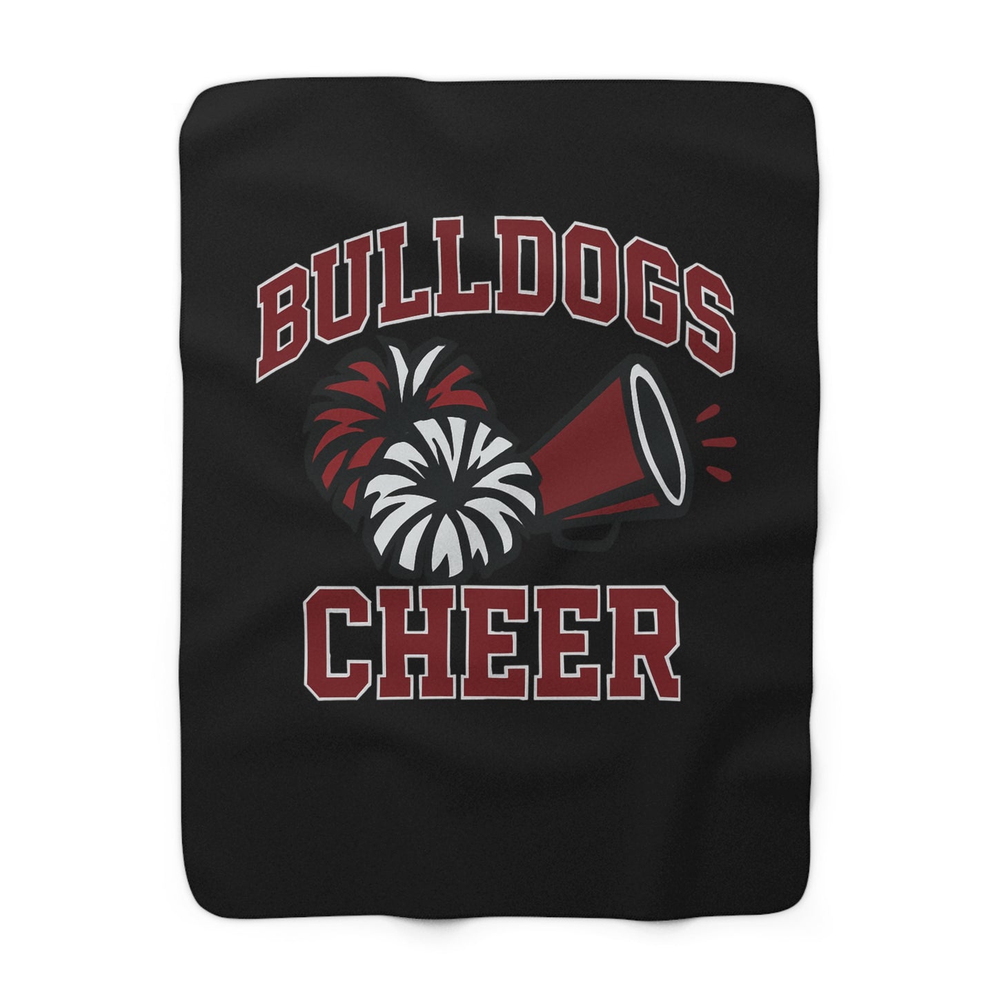 Bulldogs Cheer  Sherpa Fleece Blanket
