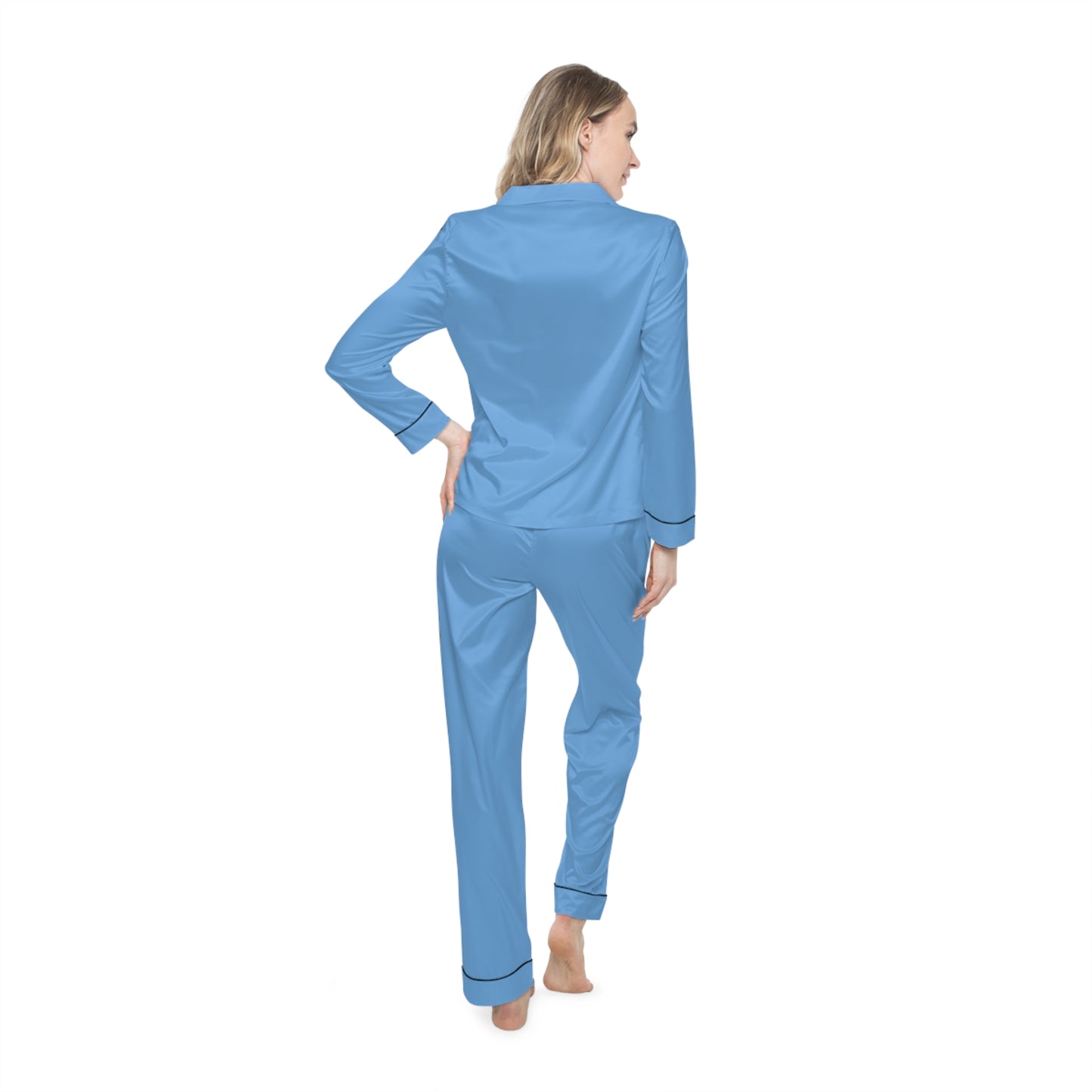 Lilia Elegant Women's Satin Pajamas, Luxurious Sleepwear, Loungewear Set, Perfect for Gifts, Spa Days, Cozy Nights, Relaxation