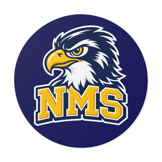 North Mianus Hawks Circle Sticker