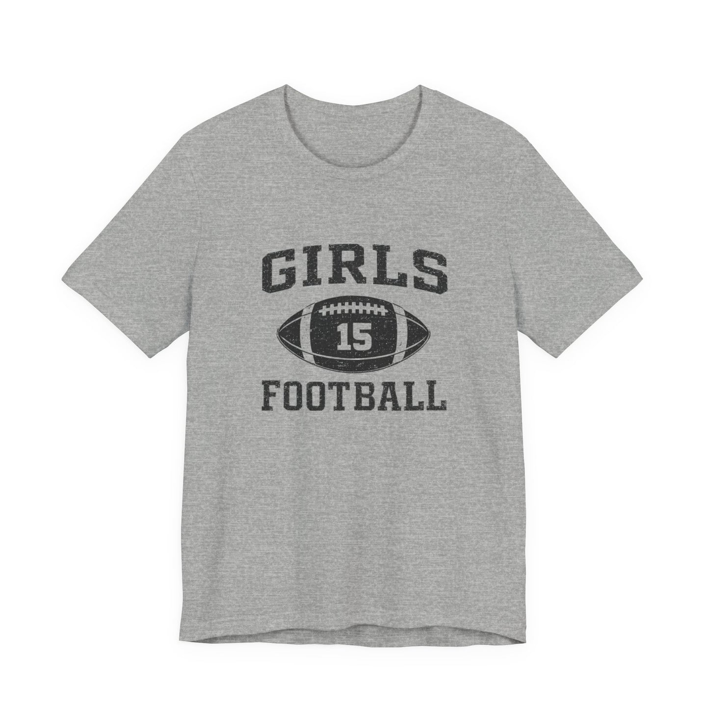 Girls Football Tee — 'Girls 15' Vintage Football Jersey Shirt Jennifer Aniston Friends