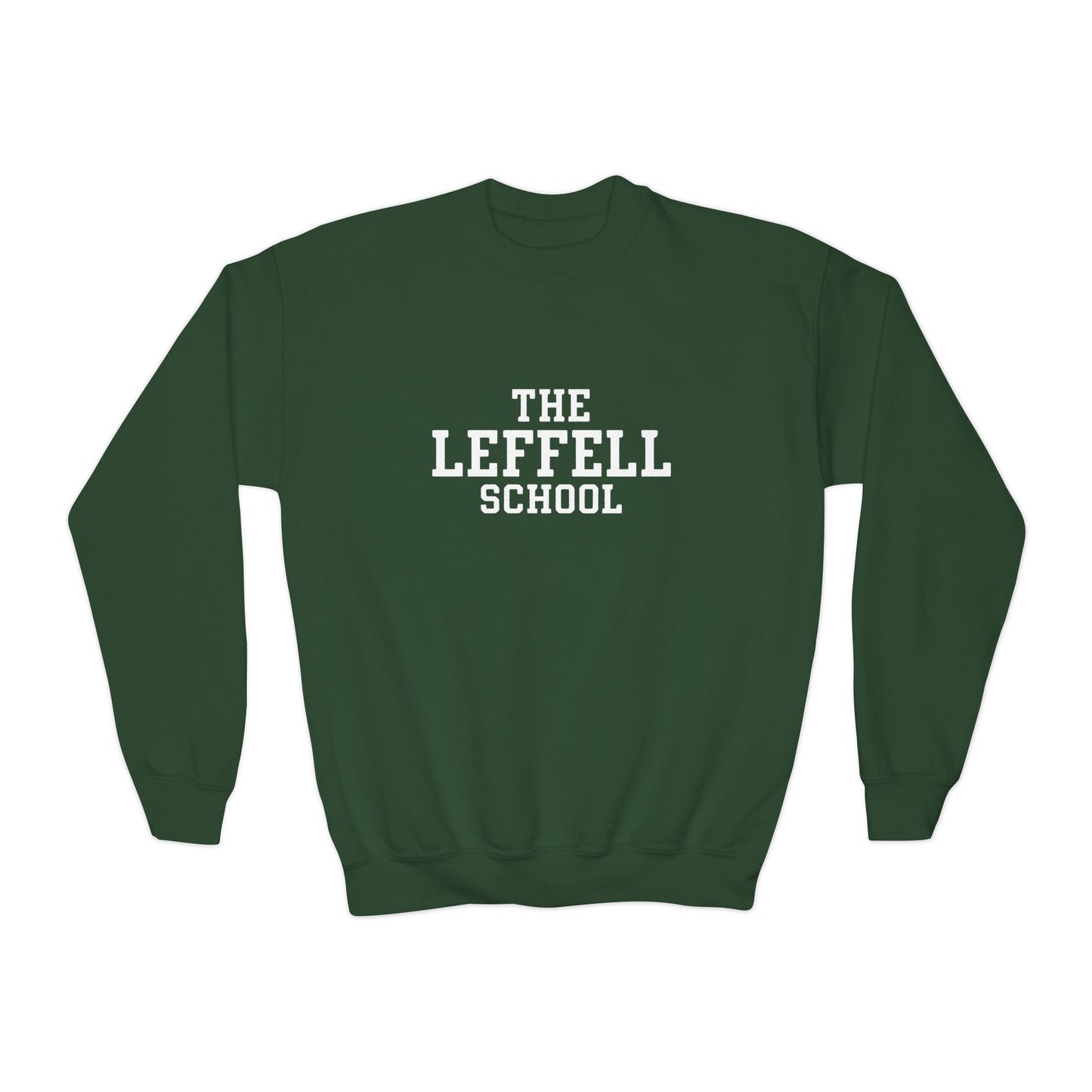 The Leffell School Collegiate Collection Youth Crewneck Sweatshirt