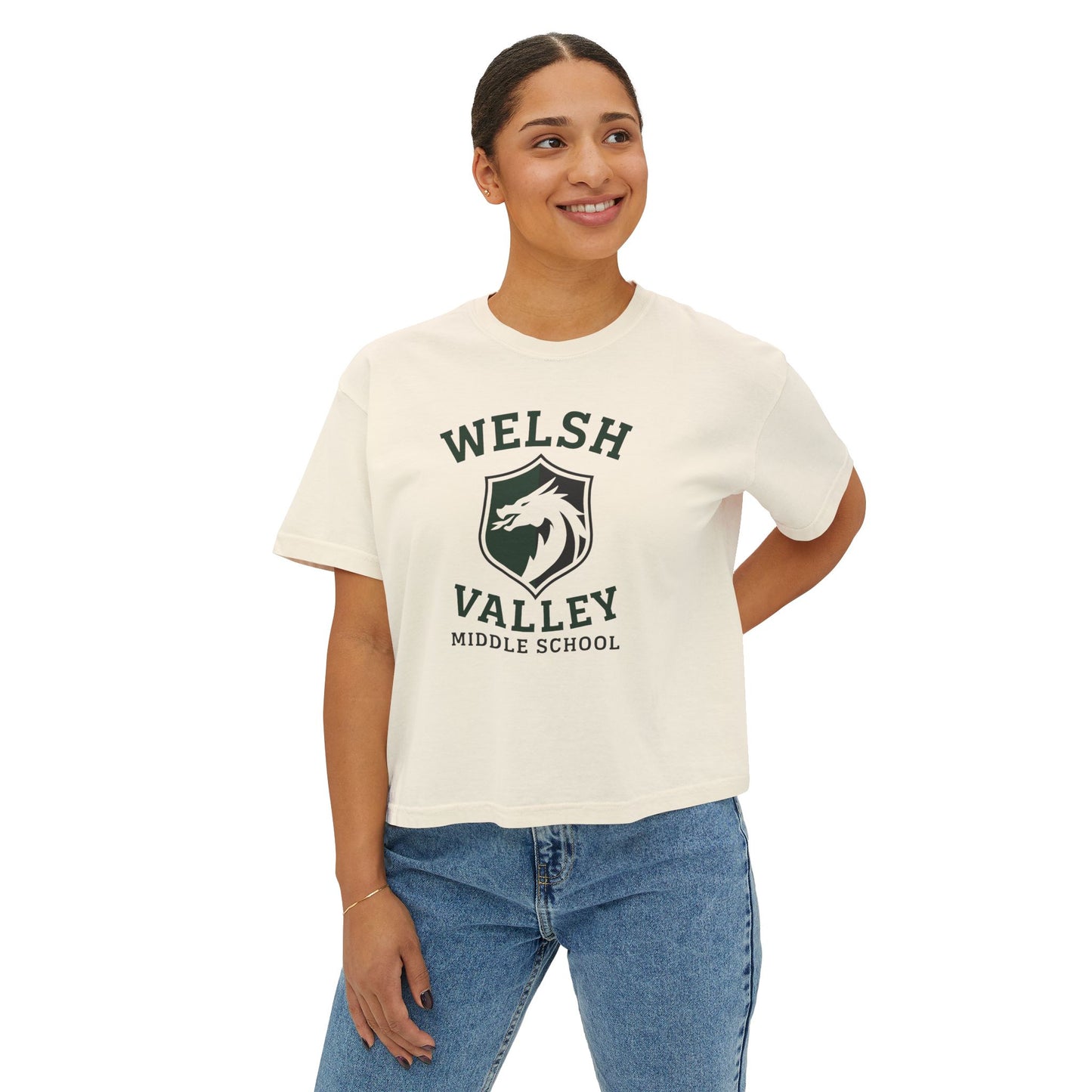 Welsh Valley ADULT Womens Boxy T-Shirt