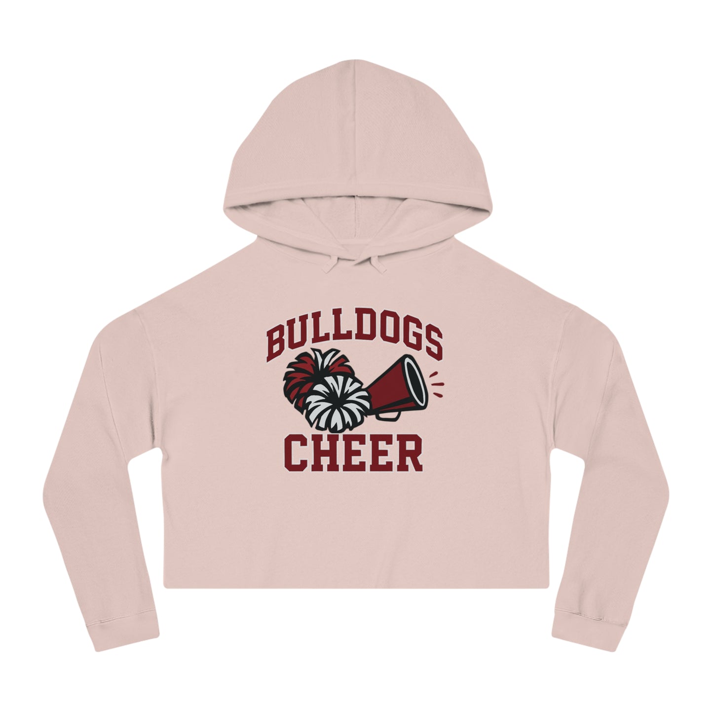 Bulldogs Cheer Crop ADULT Sweatshirt
