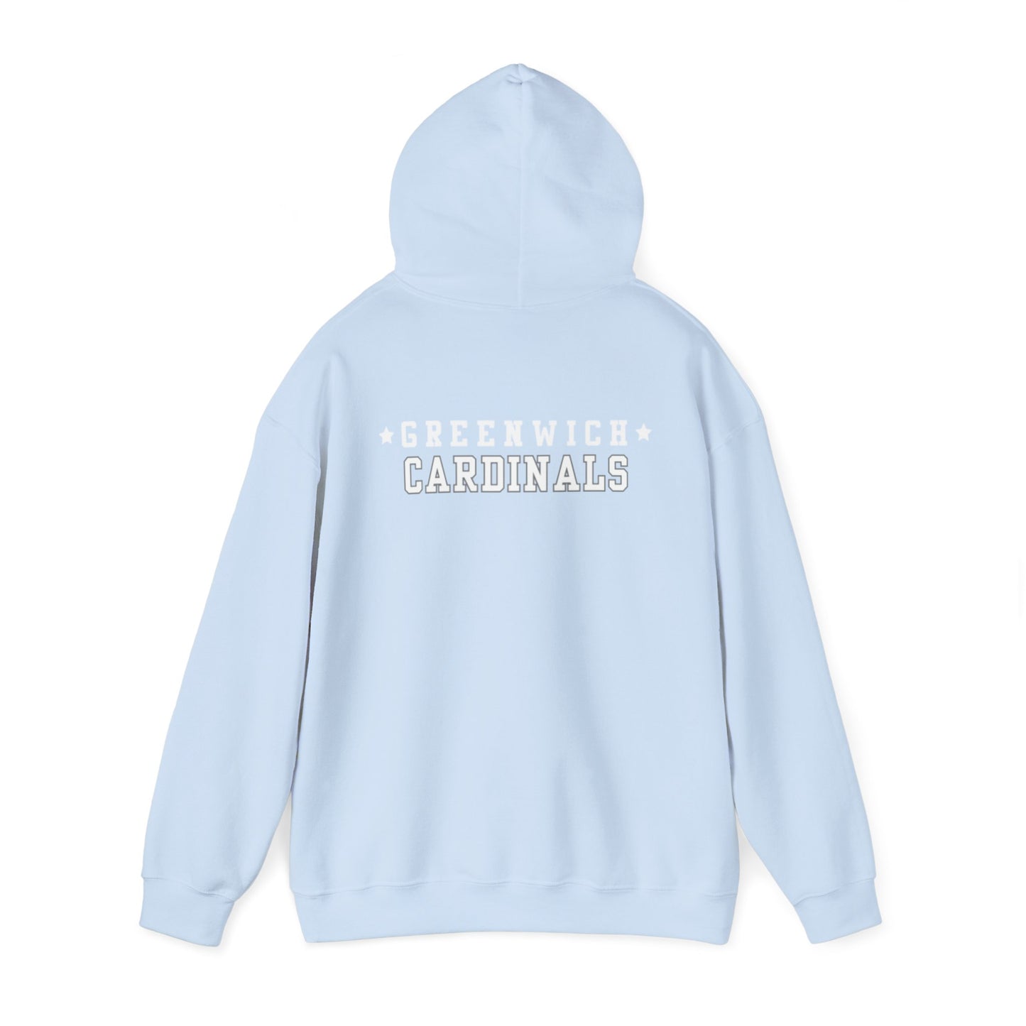 Greenwich white hoodie, Gift for Graduate, Gift for GHS Student,  Unisex Heavy Blend™ Hooded Sweatshirt