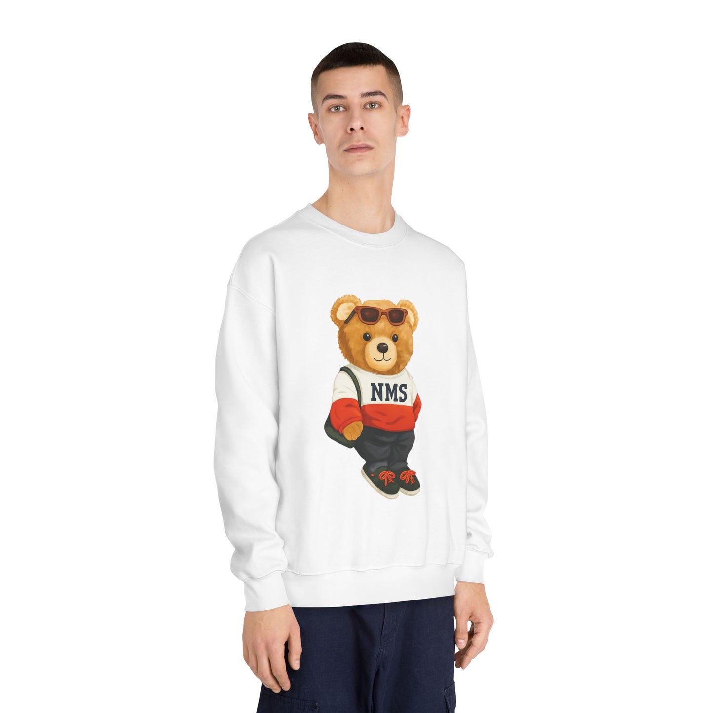 NMS Casual Bear Graphic Crewneck Sweatshirt ADULT
