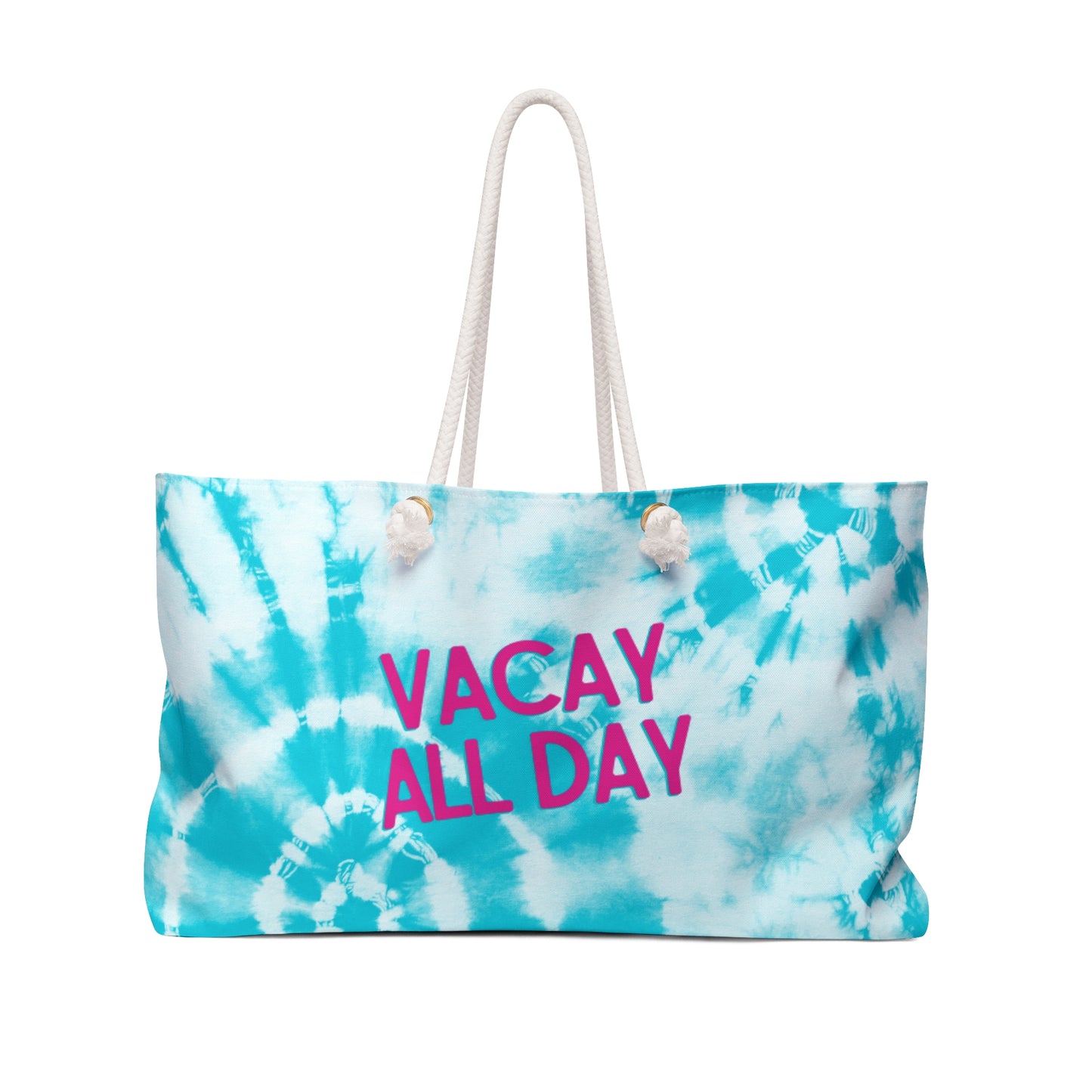 Vacay All Day Oversized Beach Bag, Vacation Beach Bag, Vacay All Day Overnight Bag, Bachelorette party gift, Birthday gift, Beach Lover Gift