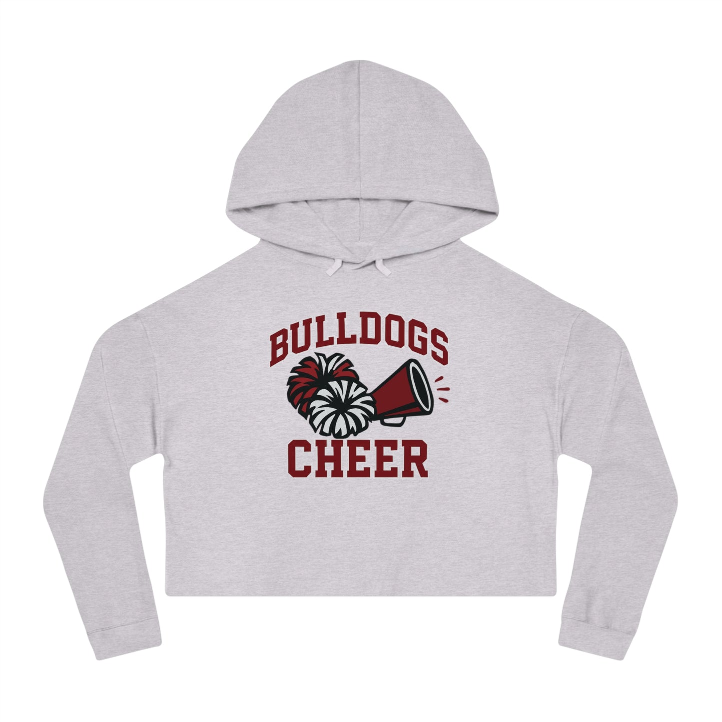 Bulldogs Cheer Crop ADULT Sweatshirt