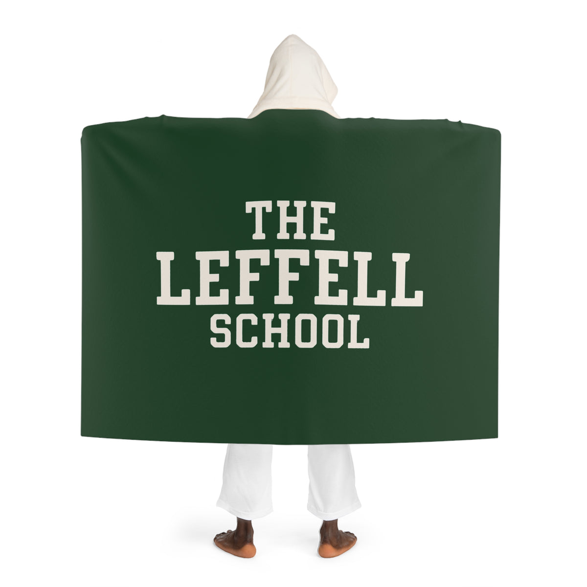 The Leffell School Hooded Sherpa Blanket