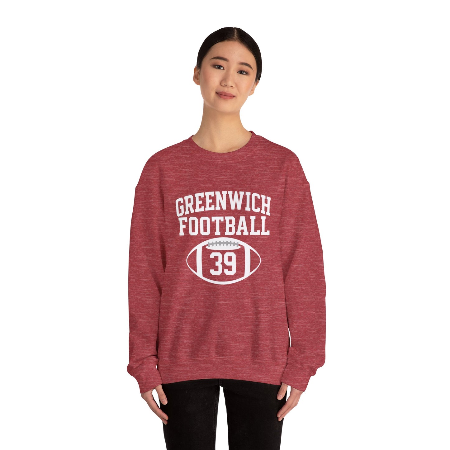 Greenwich Cozy Adult Collegiate Sweatshirt, Unisex Crewneck