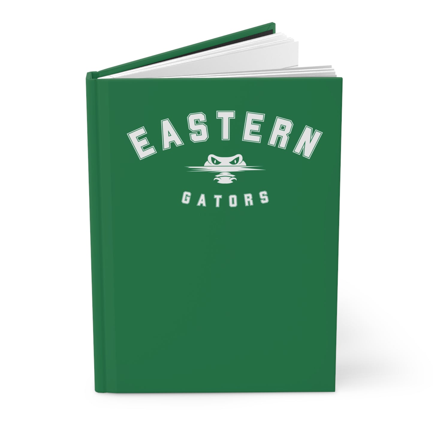 Eastern Gators Hardcover Journal - Matte Green Notebook for Students and Fans