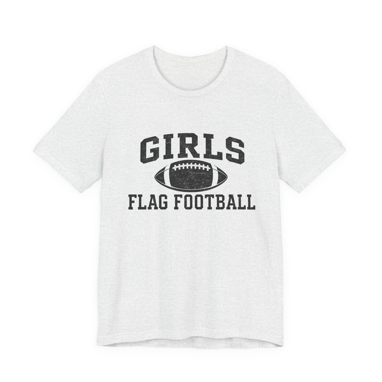 Girls Flag Football Tee — Athletic Football Graphic Shirt