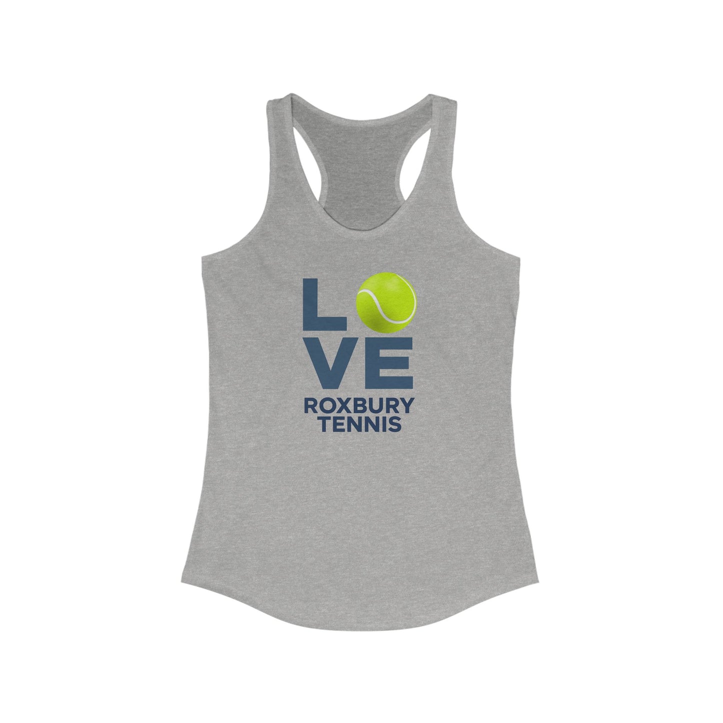 LOVE Roxbury Tennis Women's Team Tank Tank Top, Tennis Workout Tank Tennis Shirt Tennis Gift Tennis Team Shirt