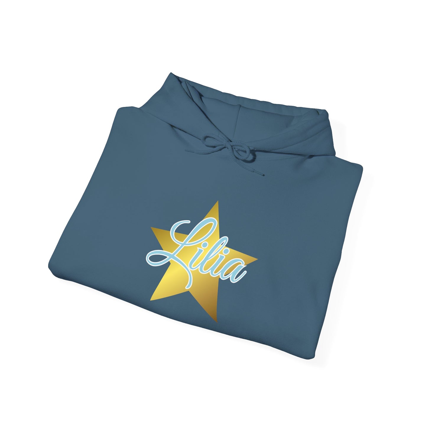 Golden Star Personalized Hoodie, Unisex Pullover Sweatshirt, Custom Gift for Her, Cozy Wardrobe Essential, Birthday Gift