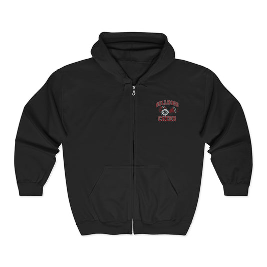 Bulldogs Cheer Adult Unisex Heavy Blend™ Full Zip Hooded Sweatshirt