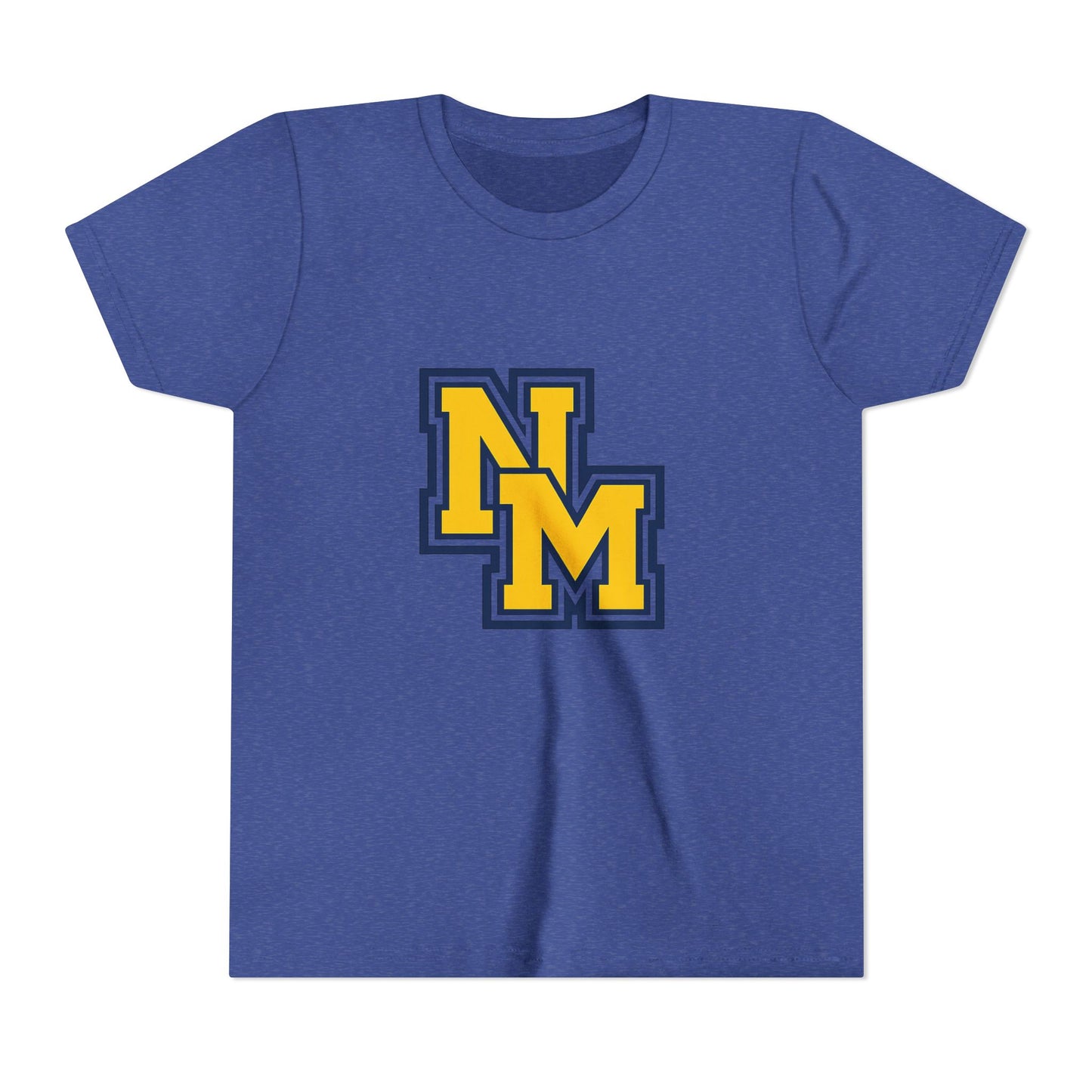 Youth Tee — Yellow NM Logo School Spirit T-Shirt