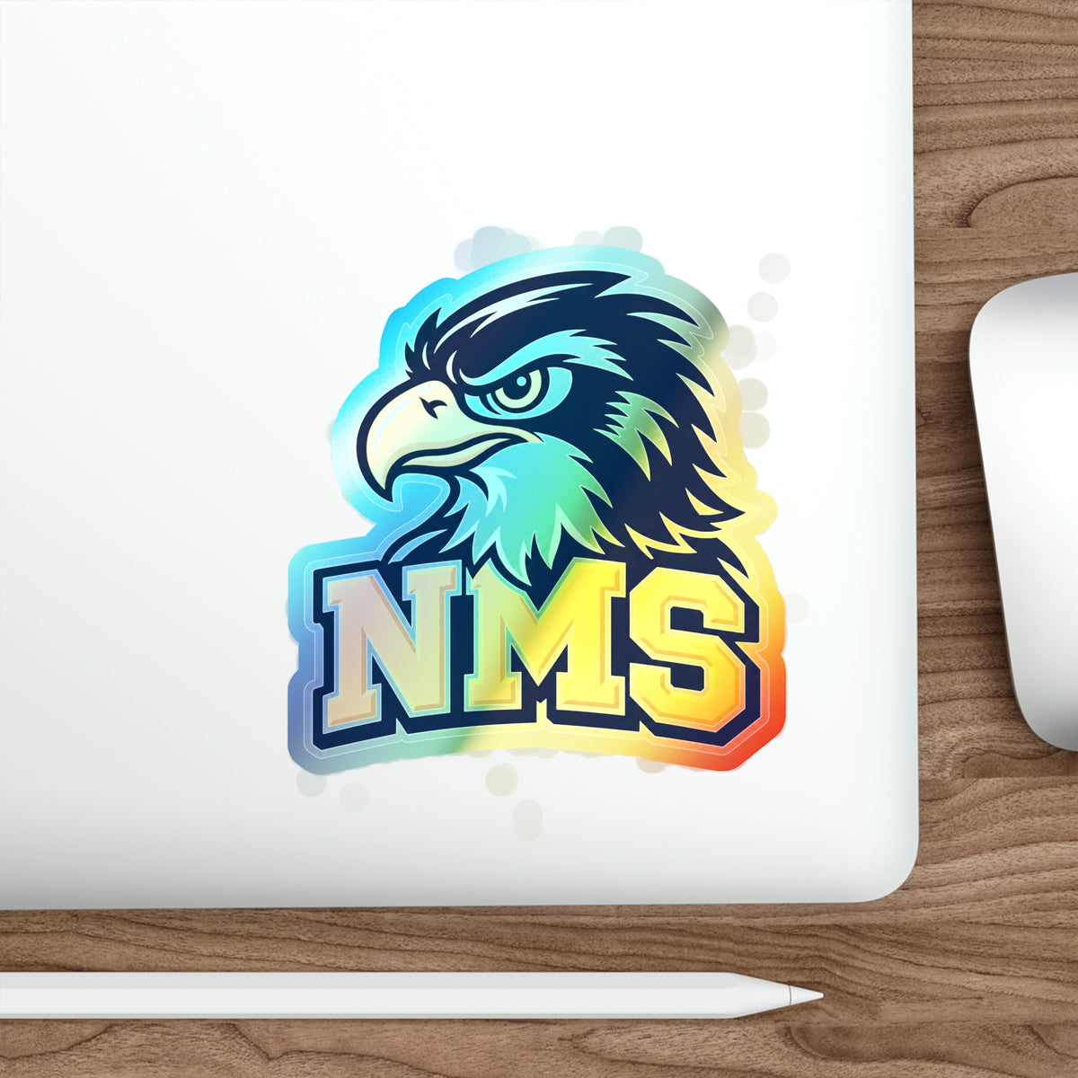 North Mianus Hawk Holographic Die-cut Stickers