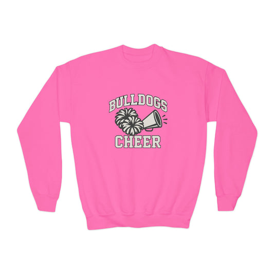 Bulldogs Cheer Youth Crewneck Sweatshirt