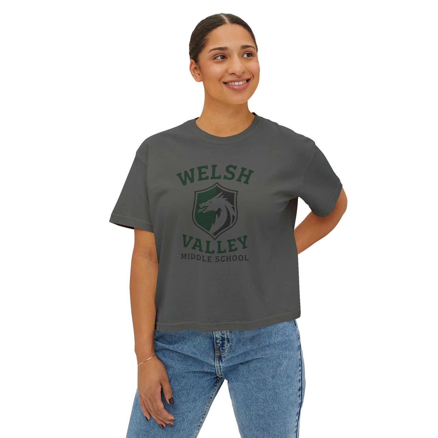 Welsh Valley ADULT Womens Boxy T-Shirt