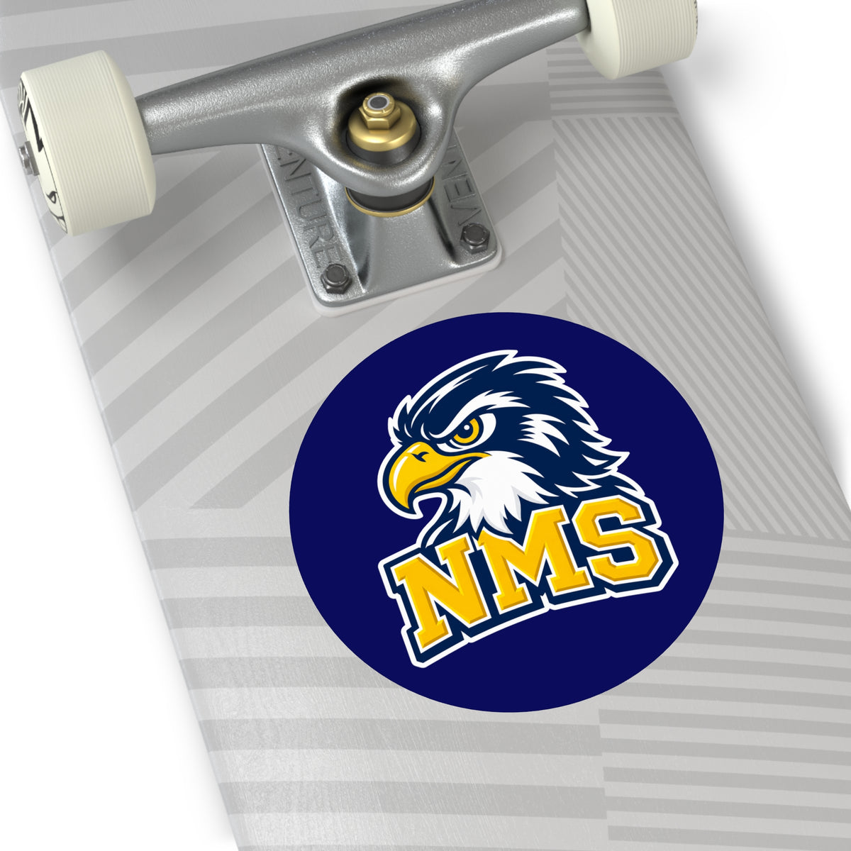 North Mianus Hawks Circle Sticker