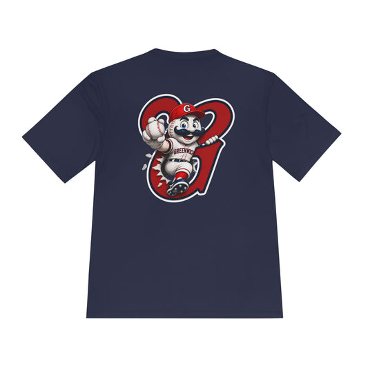Greenwich Cooperstown Swoosh Performance ADULT SIZE Moisture-Wicking Shirt