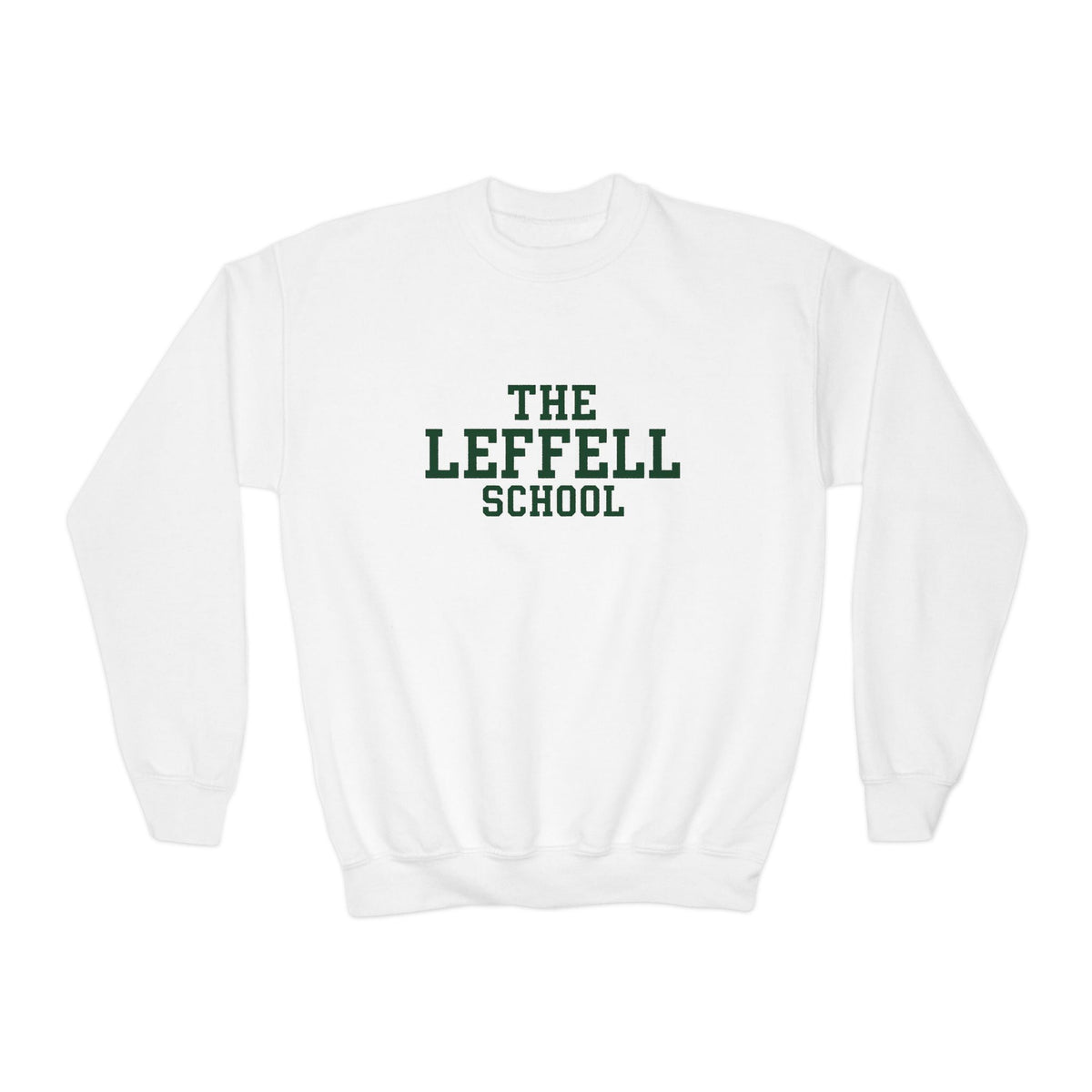 The Leffell School Collegiate Collection Youth Crewneck Sweatshirt