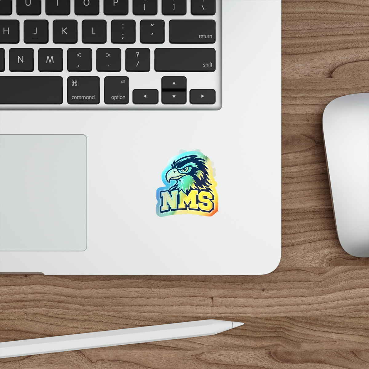North Mianus Hawk Holographic Die-cut Stickers