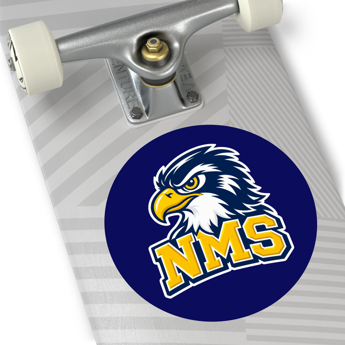 North Mianus Hawks Circle Sticker