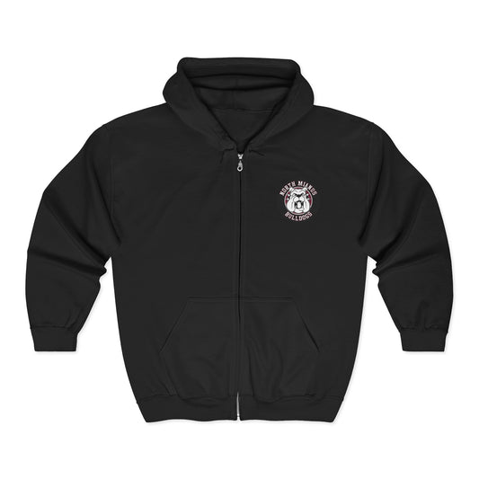 North Mianus Bulldogs Adult Unisex Heavy Blend™ Full Zip Hooded Sweatshirt