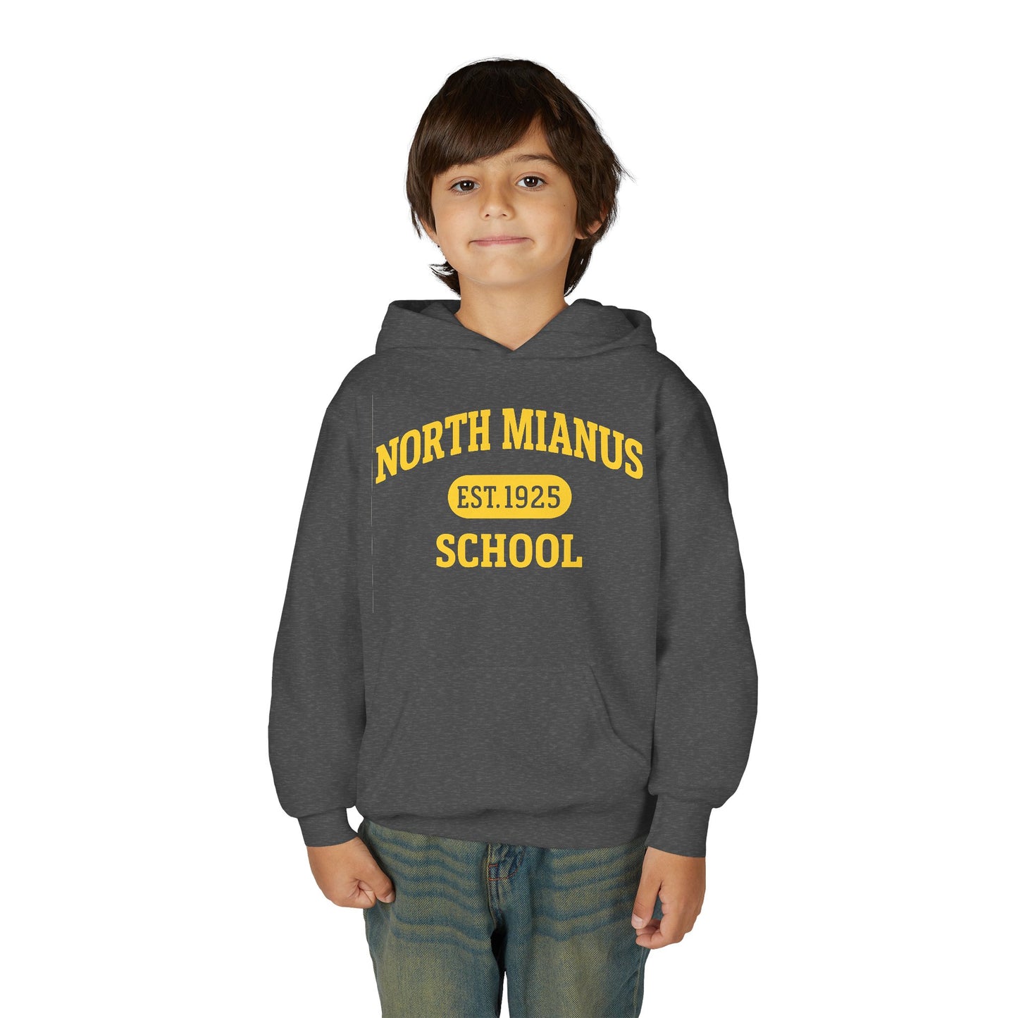 North Mianus School Youth Hoodie — Est. 1925 Retro Campus Sweatshirt