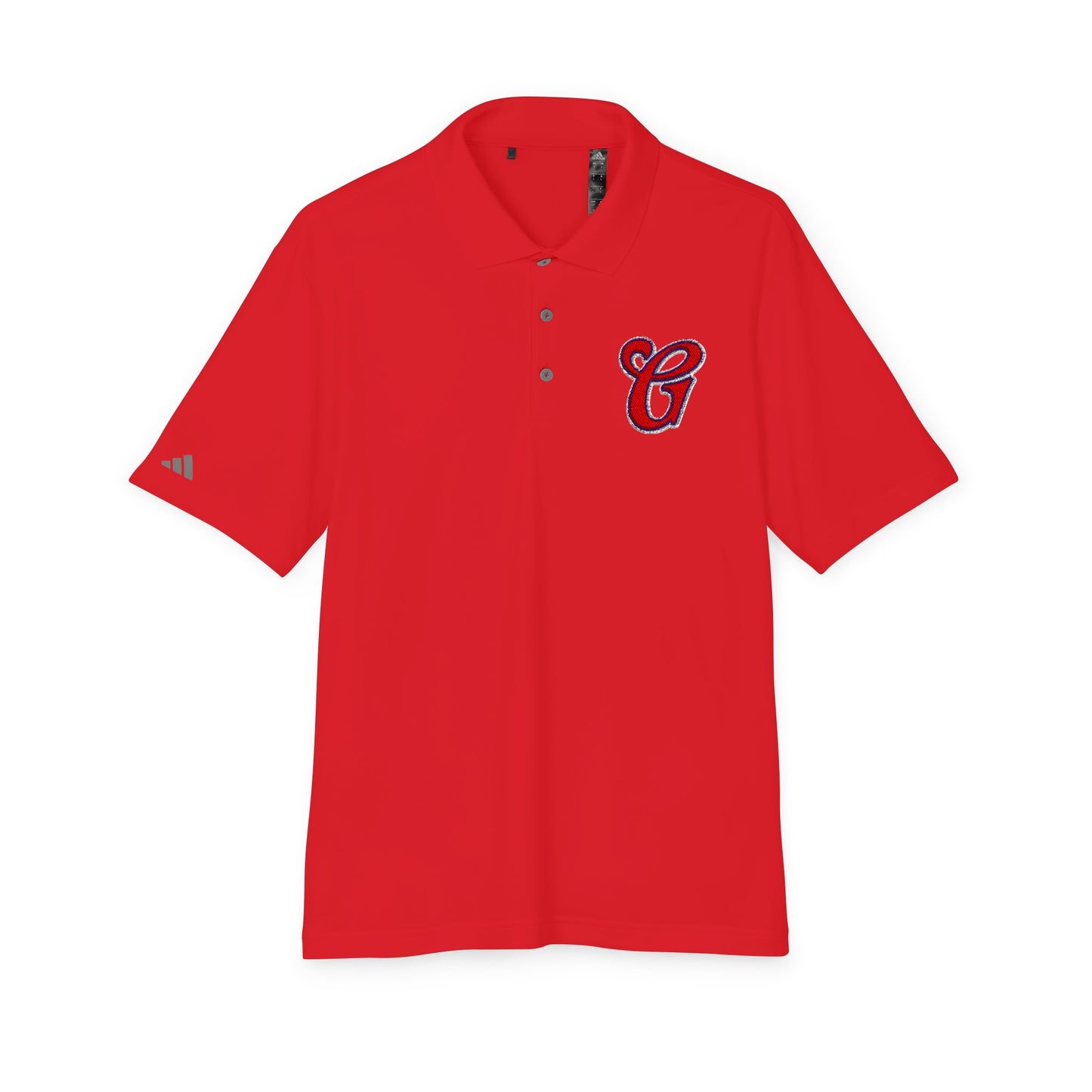 Greenwich G Performance Polo with Script 'G' Chest Logo — Men's Golf & Casual Athletic Shirt