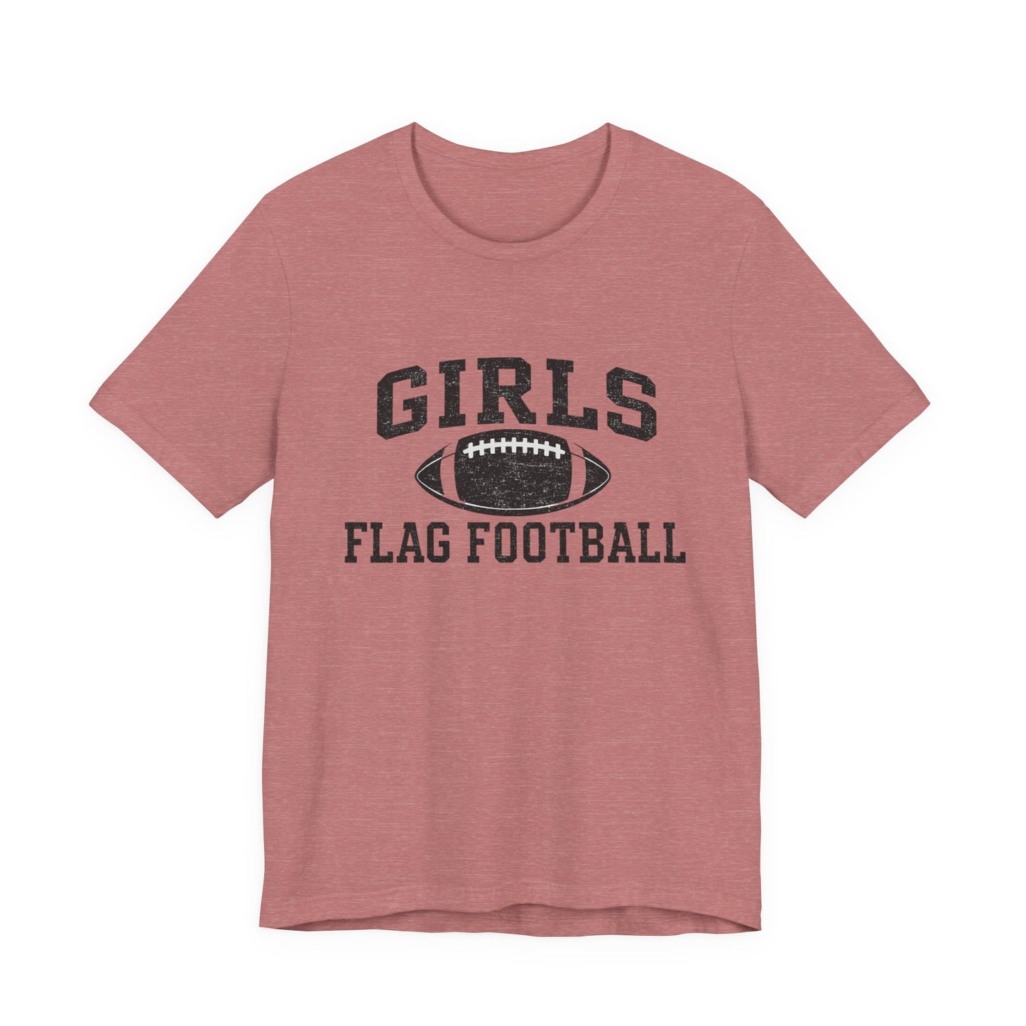 Girls Flag Football Tee — Athletic Football Graphic Shirt
