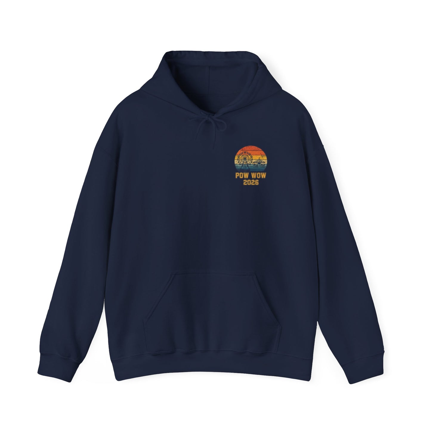 5XL Pow Wow 2023 Hoodie — North Sands Vintage Sunset Hooded Sweatshirt