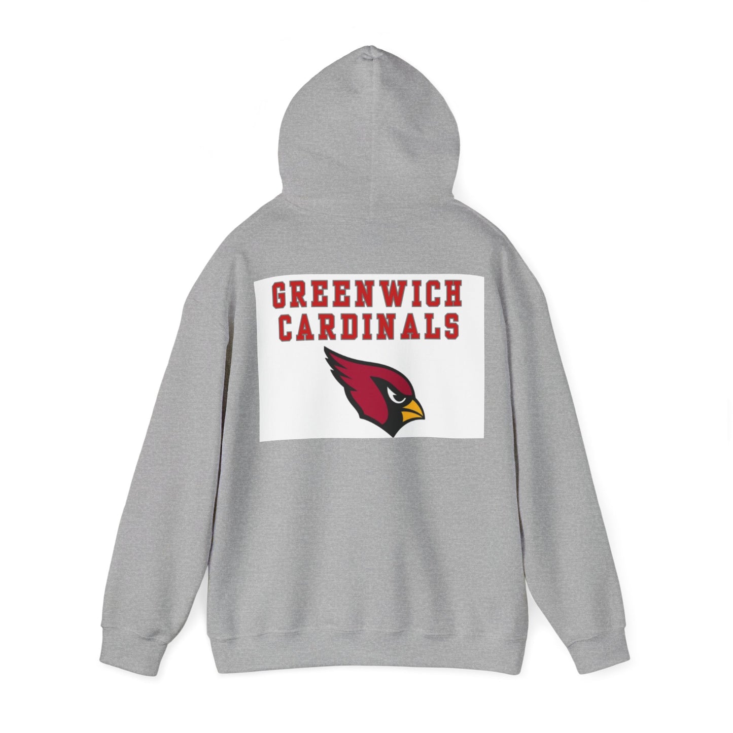Greenwich white hoodie, Gift for Graduate, Gift for GHS Student,  Unisex Heavy Blend™ Hooded Sweatshirt