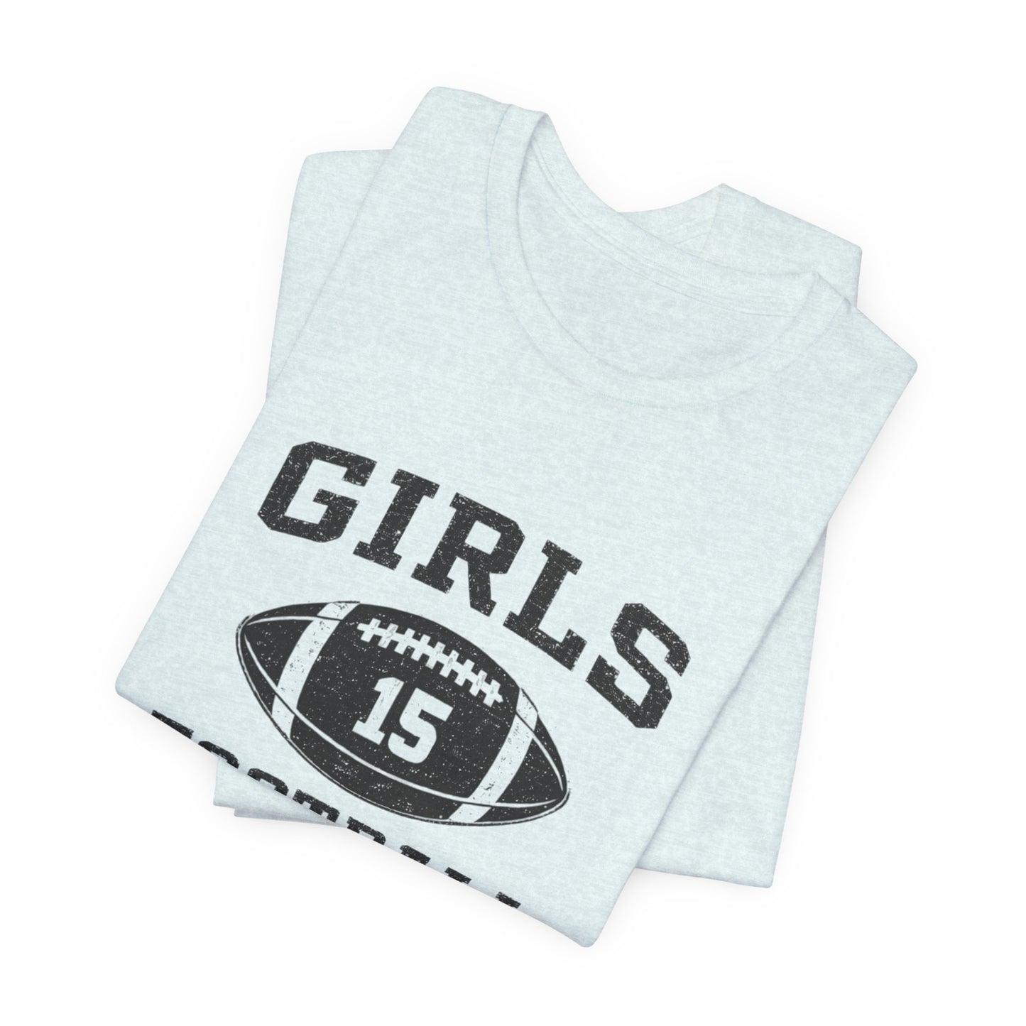 Girls Football Tee — 'Girls 15' Vintage Football Jersey Shirt Jennifer Aniston Friends