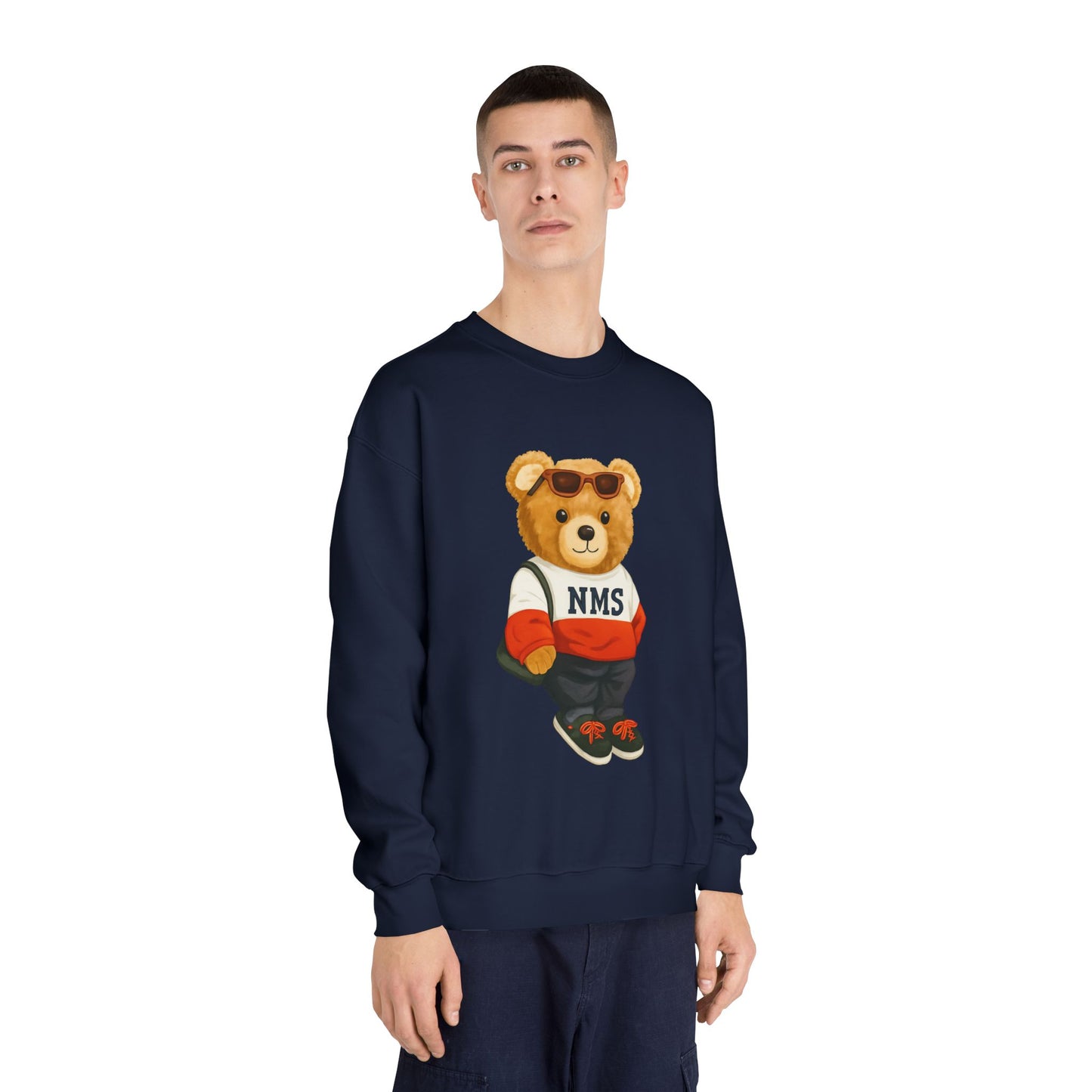 NMS Casual Bear Graphic Crewneck Sweatshirt ADULT