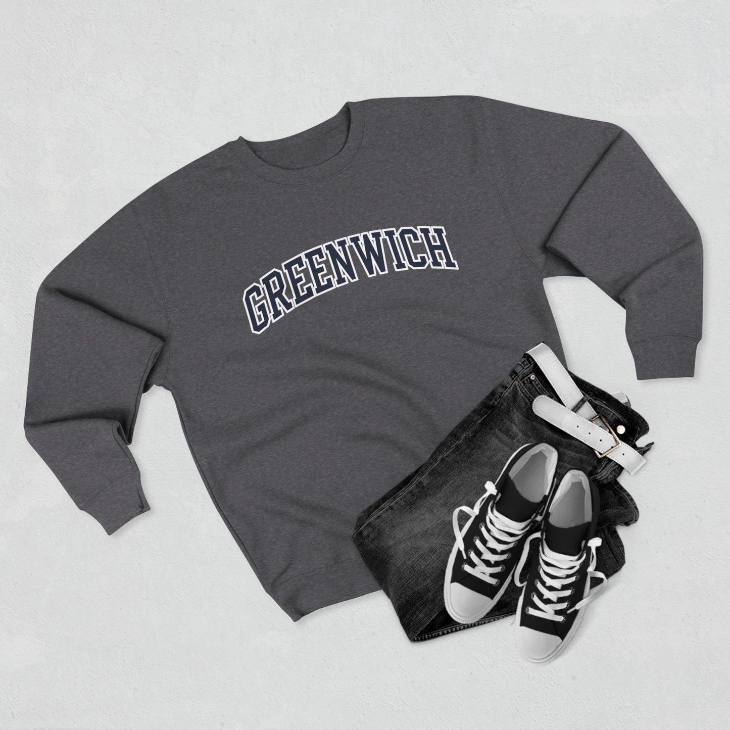 Greenwich Crewneck Sweatshirt — Classic Collegiate Pullover