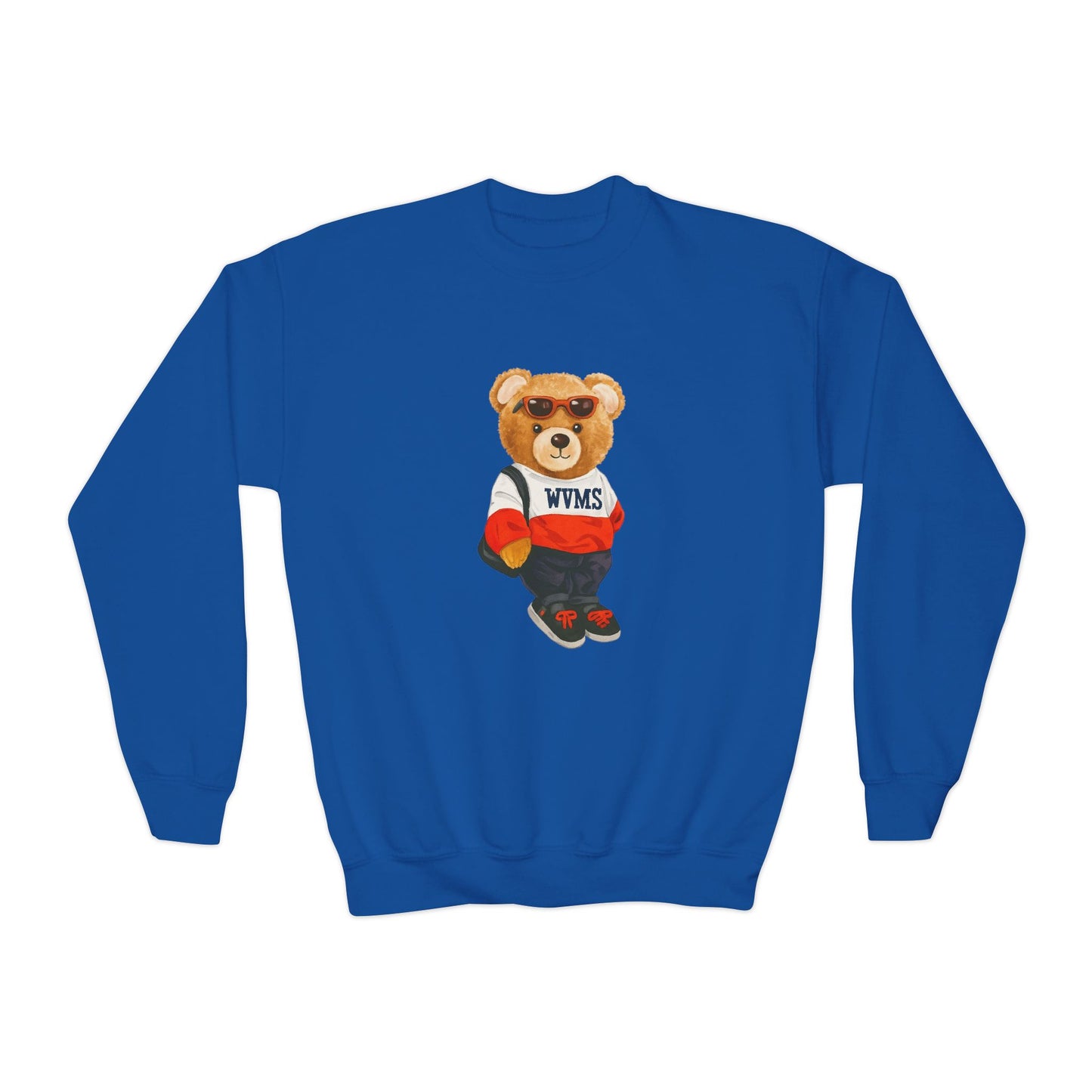 *YOUTH Welsh Valley YOUTH Bear Crewneck Sweatshirt — NMS Teddy Graphic