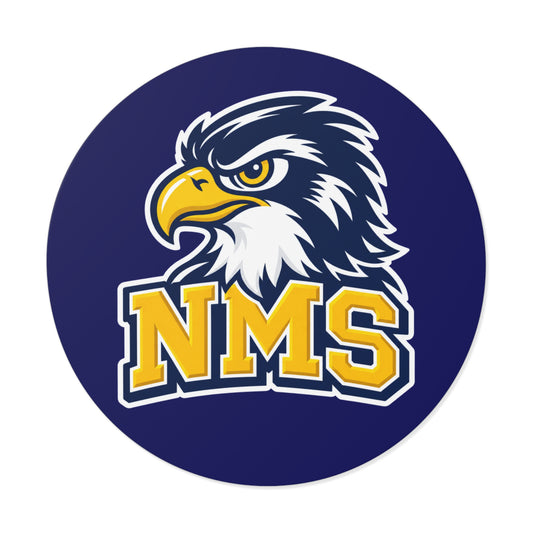 North Mianus Hawks Circle Sticker