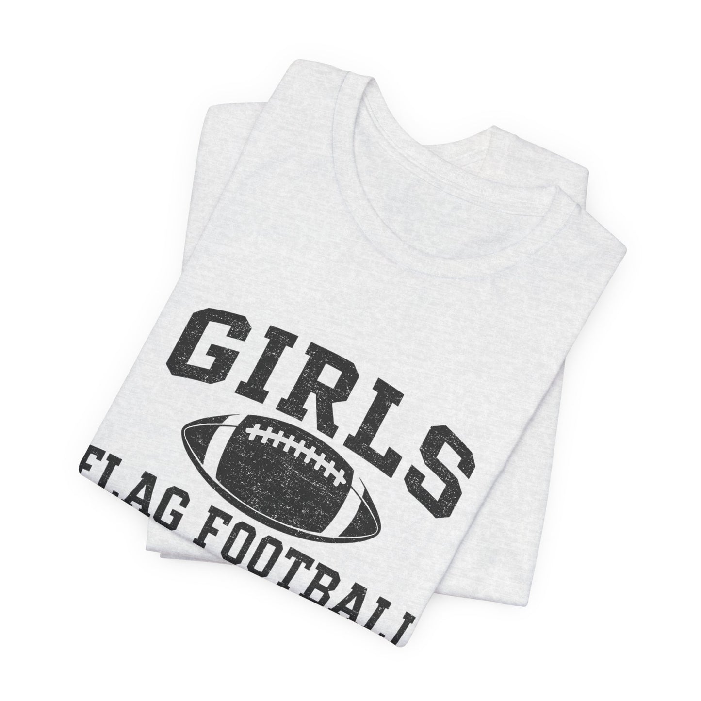 Girls Flag Football Tee — Athletic Football Graphic Shirt