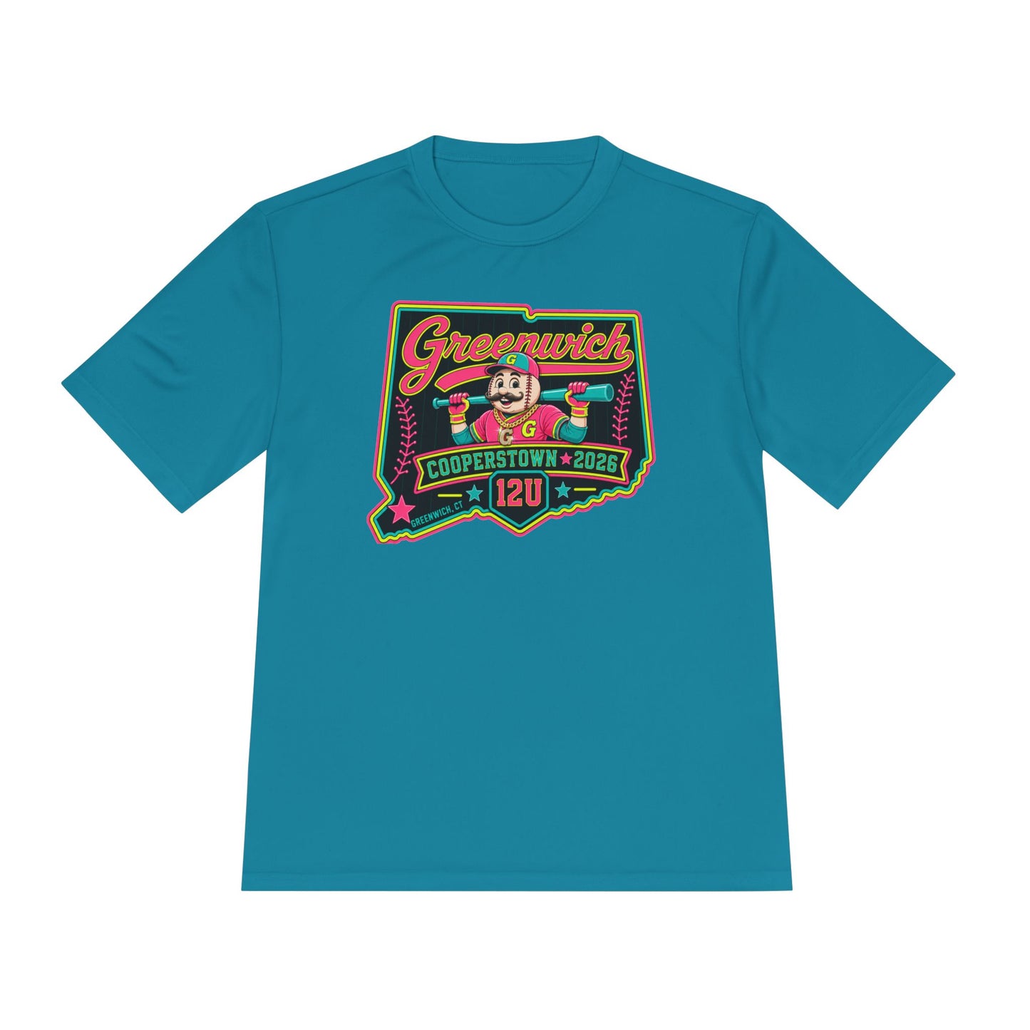 Greenwich Cooperstown Drippy Performance ADULT SIZE Moisture-Wicking Shirt