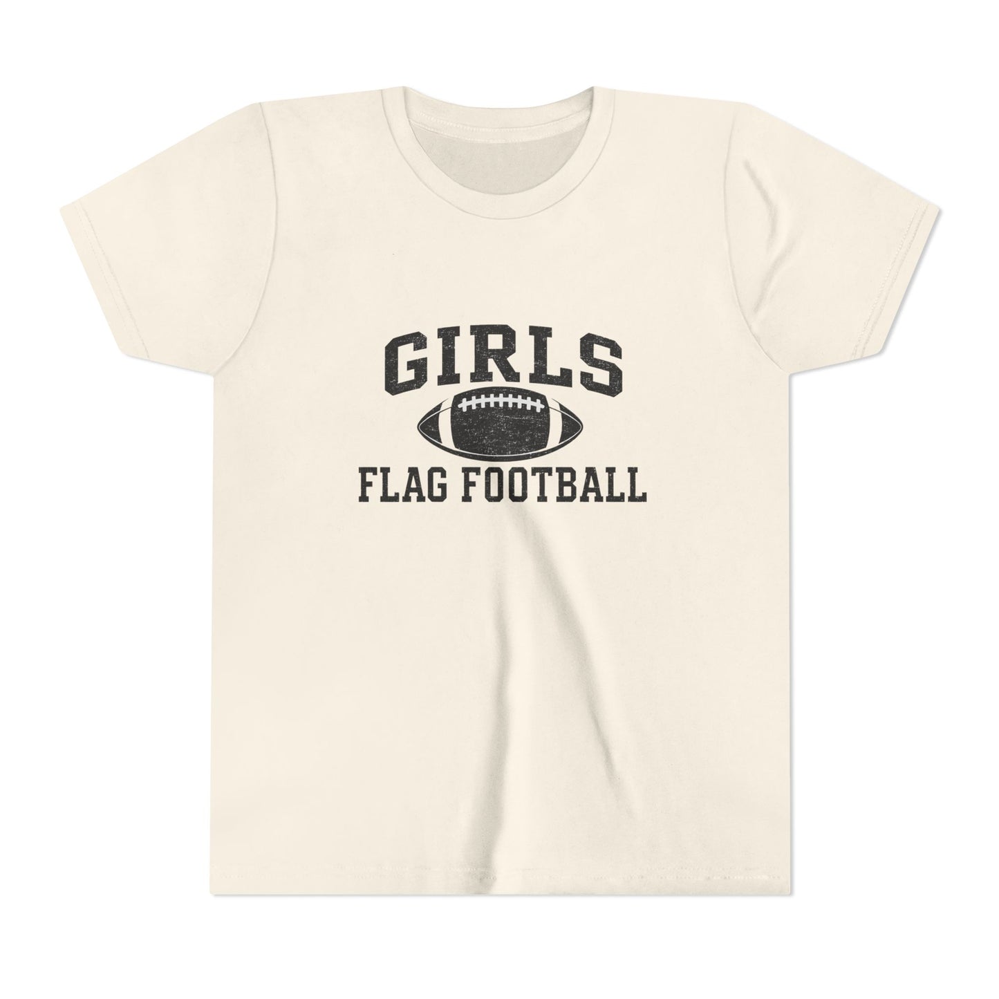 Girls Flag Football YOUTH T-Shirts Vintage Look