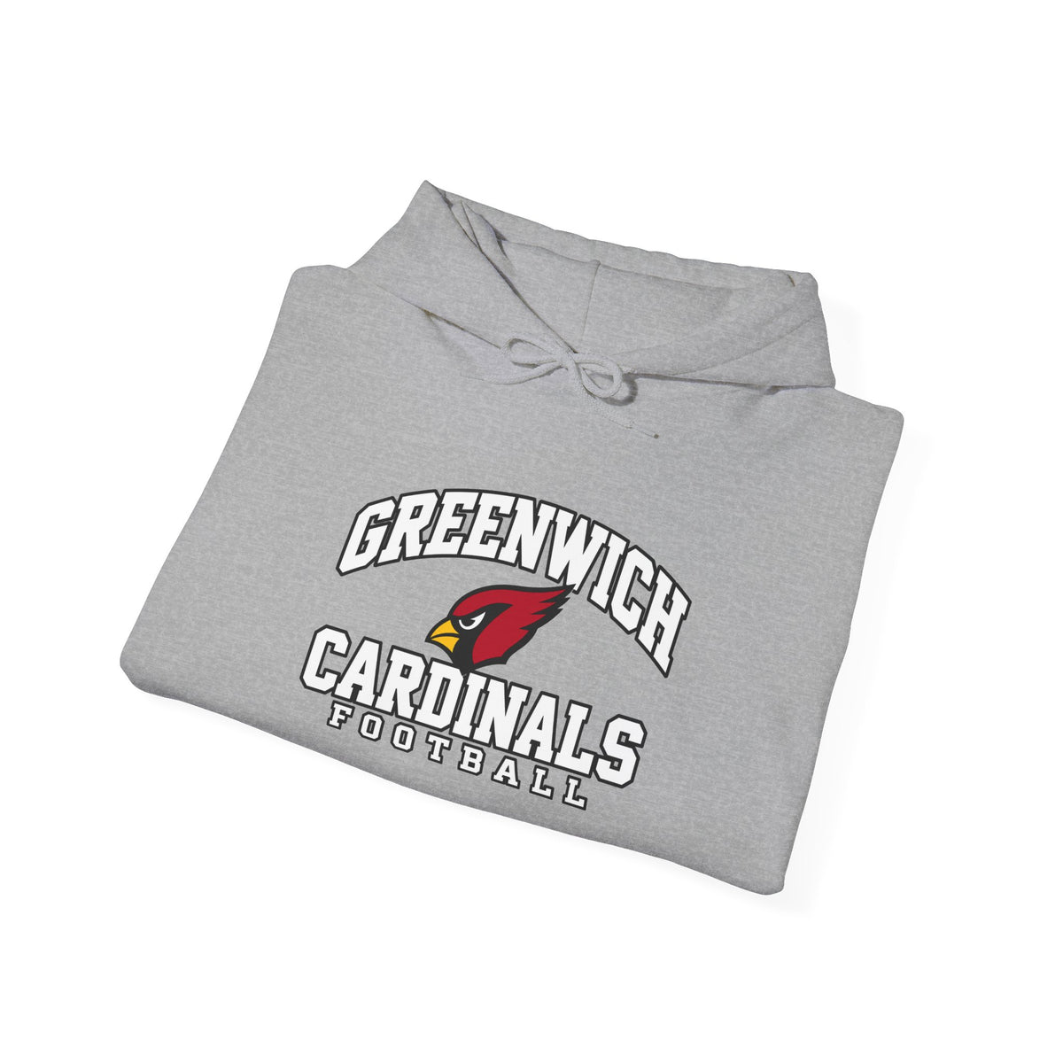 Greenwich Cardinals Football Adult Hoodie
