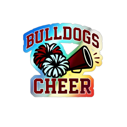 Bulldogs Holographic Die-cut Stickers