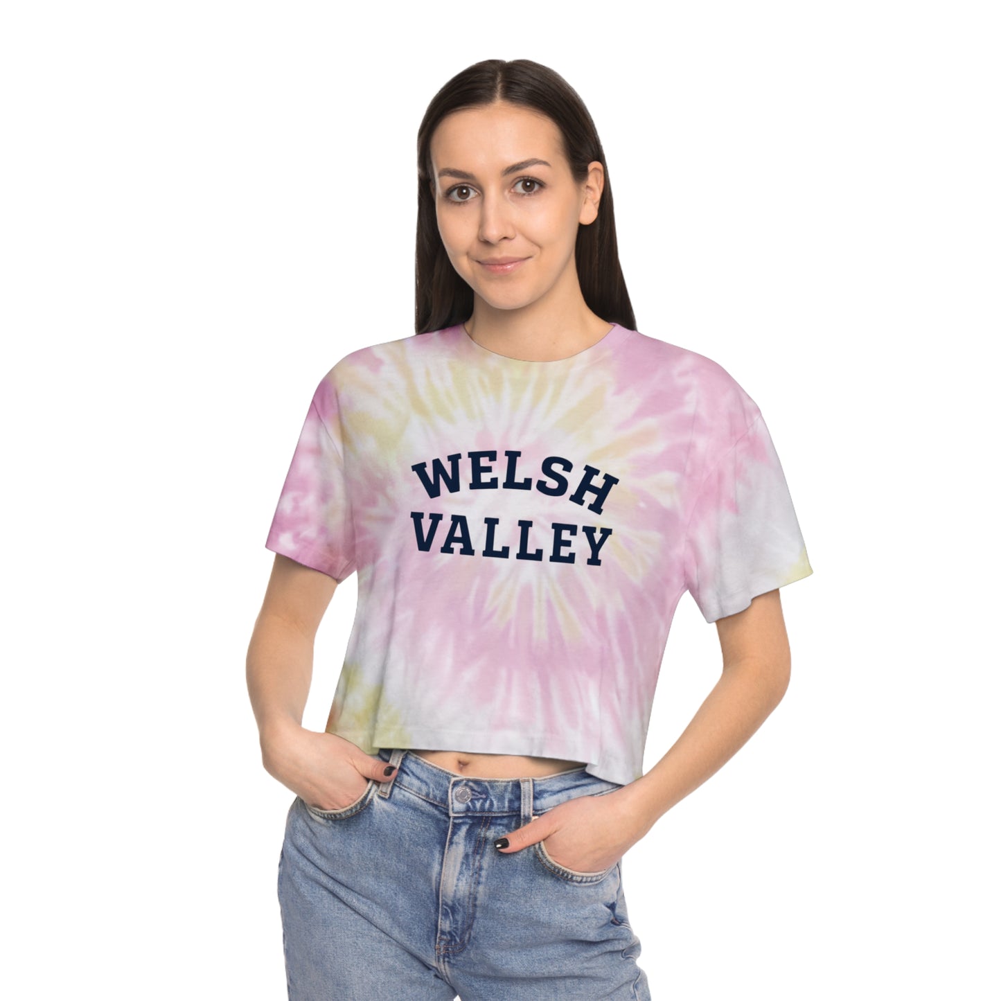 Welsh Valley  Women's Tie-Dye Crop Tee